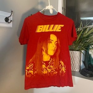 billie eilish red t shirt